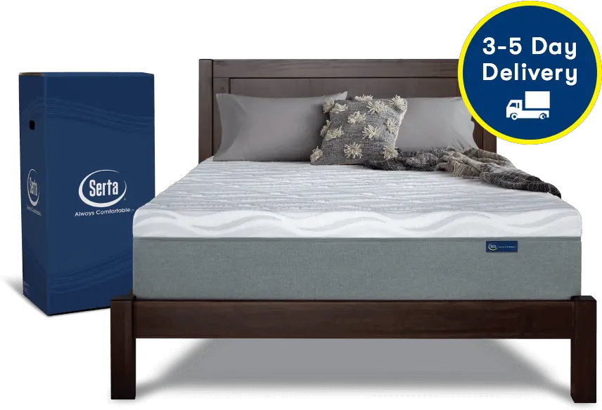 Download Mattress In A Box Serta Png Image Serta 9 Inch Gel Memory Foam Mattress Fram Png