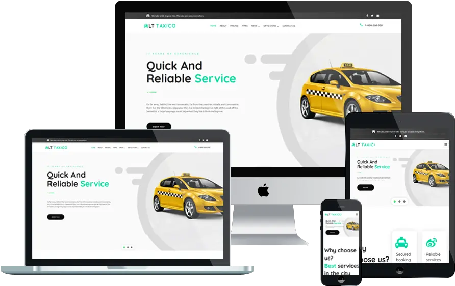 Lt Taxico U2013 Premium Taxi Booking Wordpress Theme Free Wedding Planner Wordpress Theme Png Word Press Logo