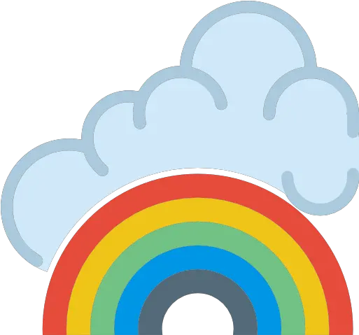 Rainbow Icon Concave Lines Png Rainbow Emoji Png