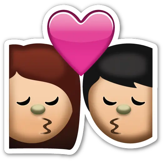 Sticker Is The Large 2 Inch Version Png Kiss Emoji