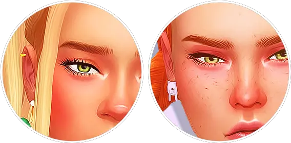 Eyebrows Sims 4 Nose Highlight Hd Png Download Original Sims 4 Cc Nose Eyebrows Png