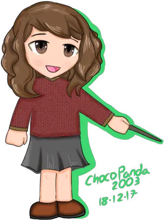 Hermione Granger Chibi By Cartoon Png Hermione Granger Png