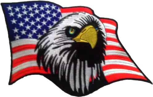 Krazy Biker Sewing Patches American Png American Flag Eagle Png