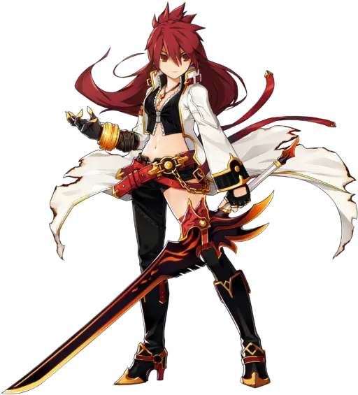 Blazing Heart Elwiki Elsword Elesis Blazing Heart Png Anime Heart Png