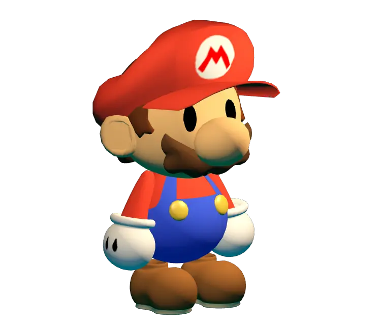 Paper Mario 3d Model Paper Mario En 3d Png Mario Transparent