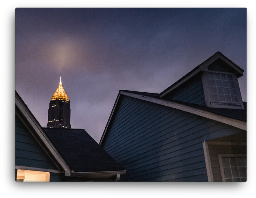 Atlanta Ga Bank Of America Night Sky Png