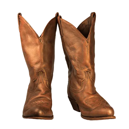 Bronze Cowboy Boots Sculpted Animations Cowboy Boot Png Cowboy Boots Png