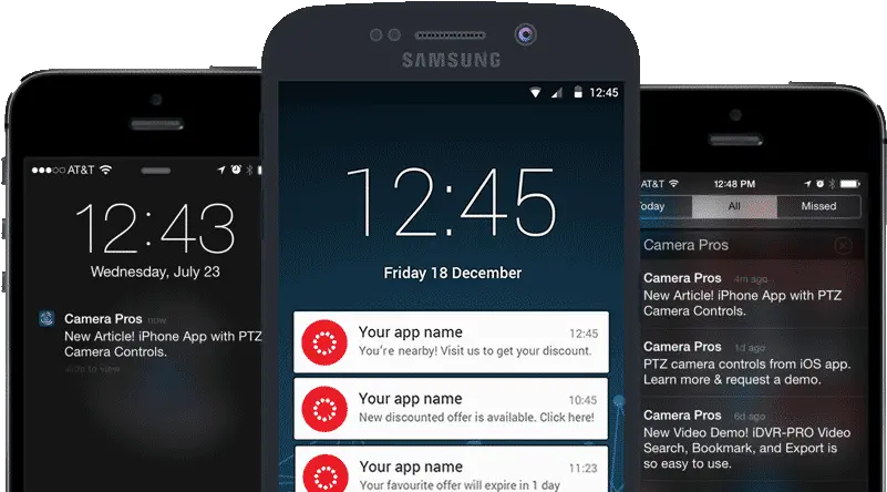 Mobile Push Notifications For Android Mobile Push Notifications Png Notification Icon Android Example