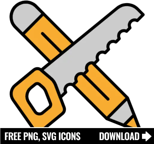 Free Saw And Pen Icon Symbol Png Svg Download Svg Delivery Truck Icon Saw Icon