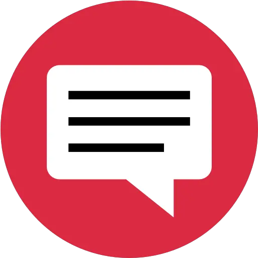 Red Messenger Symbol Comment Youtube Logo Png Messenger Logo