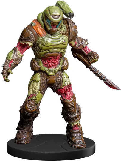 Doom Statue Zombie Slayer Doom Slayer Statue Png Doom Png