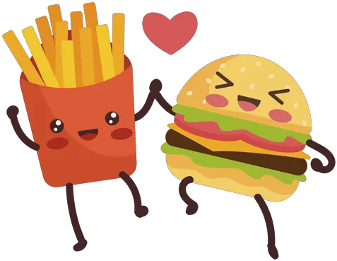 Transparent Png Svg Vector File Hamburguesa Y Papas Fritas Animadas Burger And Fries Png