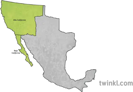 Alta And Baja California Map Ks2 Alta And Baja California Png California Map Png