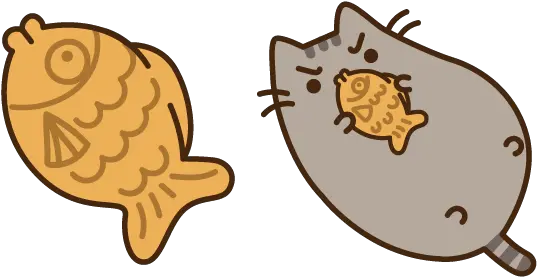 Pusheen And Fish Cookie Cursor U2013 Custom Browser Extension Pusheen Fish Png Pusheen Png