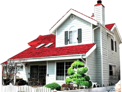 Free House With Red Roof Psd Vector Graphic Vectorhqcom House With Red Roof Png House Roof Png