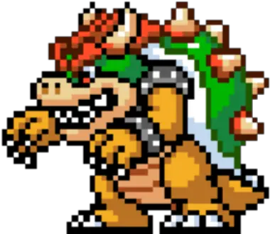 Bowser Super Mario Maker Roblox Super Mario Bowser Pixel Art Png Mario Maker Png