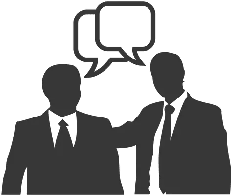 Businessmen Chatting Box Transparent Png U0026 Svg Vector File Pessoas Conversando Desenho Png Chat Box Png