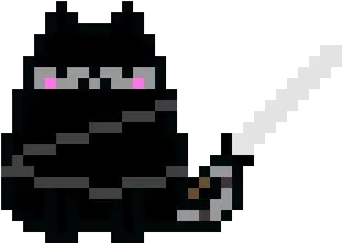 Pusheen Cat Is Awesome1 Ninja Cool Aswell2 Pixel Art Maker Pixel Pusheen Cat Png Pusheen Cat Png