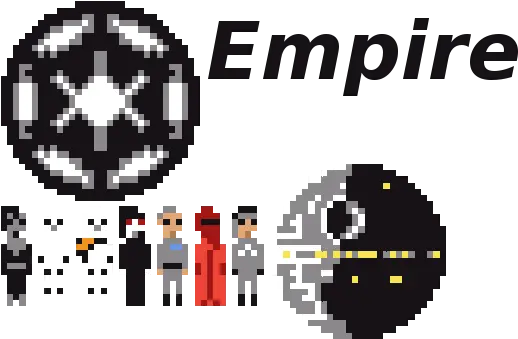 Starwars Pixel Art Star Wars Empire Pixel Png Minecraft Logo Pixel Art