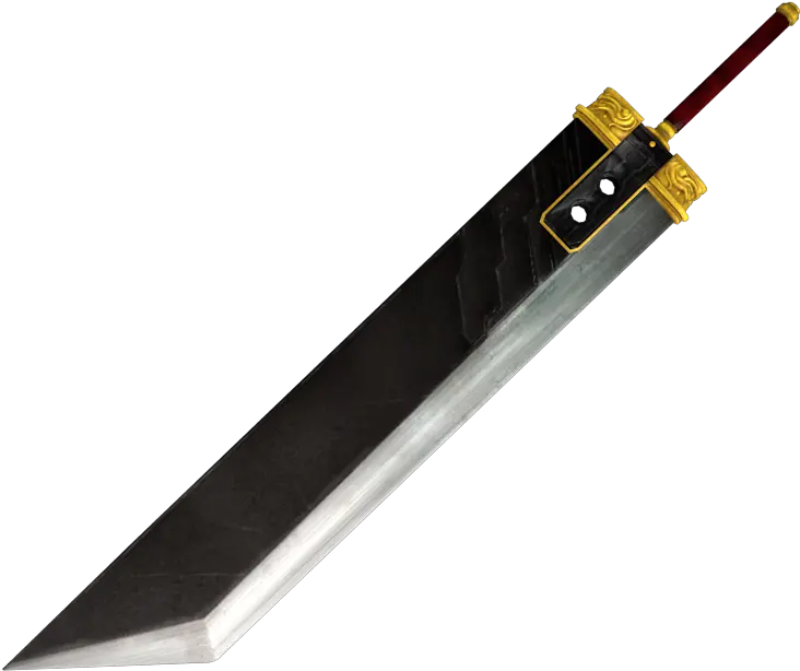 Download Mff Buster Sword Model Final Fantasy Sword Png Final Fantasy Buster Sword Sword Transparent Background