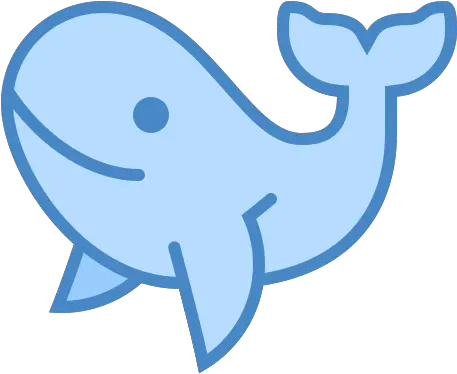 Whale Icon In Blue Ui Style Dibujo De Una Ballena Azul Png Whale Icon