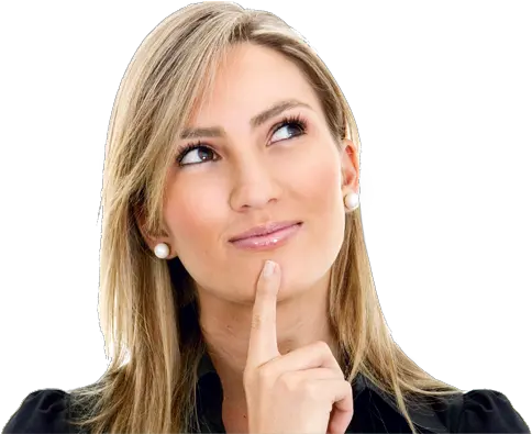 Thinking Woman Png Hd Quality Mart Girl Thinking Png