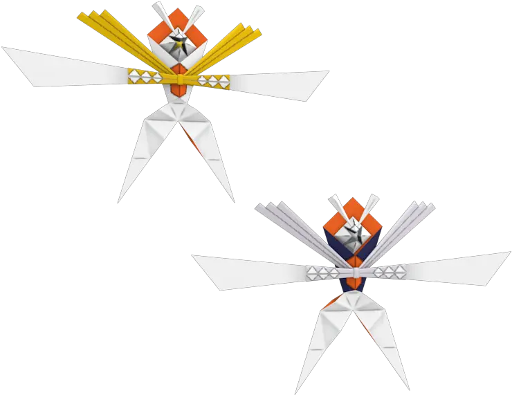 3ds Pokémon Sun Moon 798 Kartana The Models Resource Shiny Kartana Vs Normal Png Pokemon Sun Logo