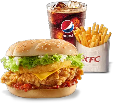 Download Hd Zinger Tower Burger Meal Burger Kfc Png Kfc Tower Burger Kfc Png