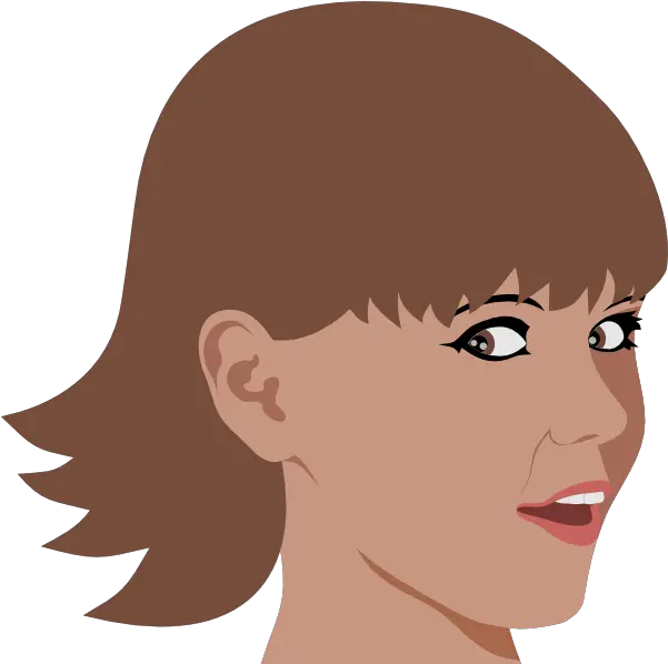 Girl With Short Hair Clip Art Short Brown Hair Female Clipart Png Short Hair Png