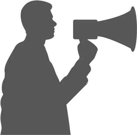 Speaking Megaphone Icon Transparent Png U0026 Svg Vector File Silueta De Hombre Con Megafono Speaking Png