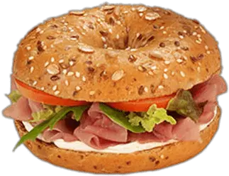 Bagel Ham Transparent Png Stickpng Bagel Jamon Png Bagel Transparent