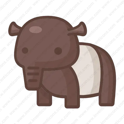 Download Tapir Vector Icon Inventicons Elephant Png Animal Icon Free