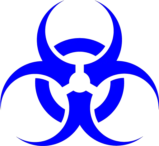 Blue Biohazard Icon Blue Biohazard Symbol Transparent Png Biohazard Png