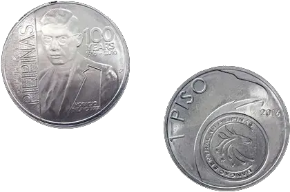 Php1 Horacio Dela Costa Horacio De La Costa Commemorative Coin Png Silver Coin Png