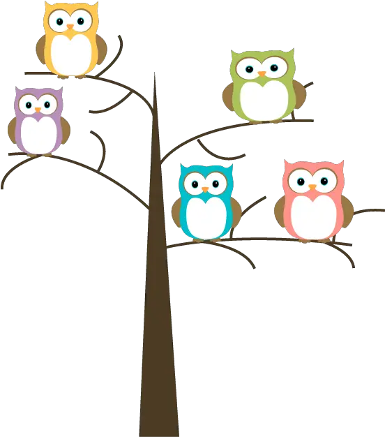 Owls In A Tree Clip Art Image Owls In A Tree Clipart Png Owl Clipart Png