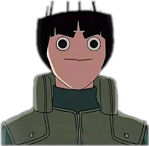 Download Hd Rock Lee Transparent Png Head Rock Lee Png Rock Lee Png