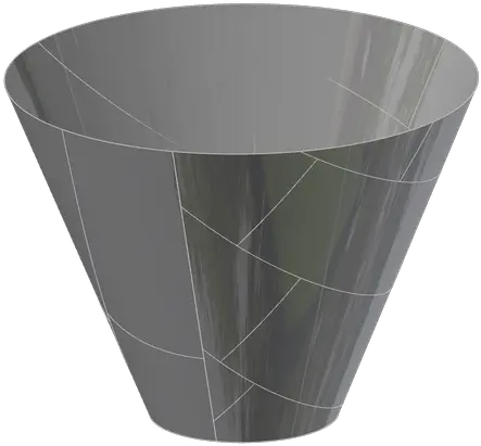 Sheet Metal Cone Optimize Plate Layout Autodesk Community Flowerpot Png Metal Plate Png