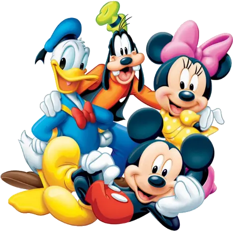 Disney And Cartoon Clip Art Characters Mickey Mouse And Friends Png Friends Transparent