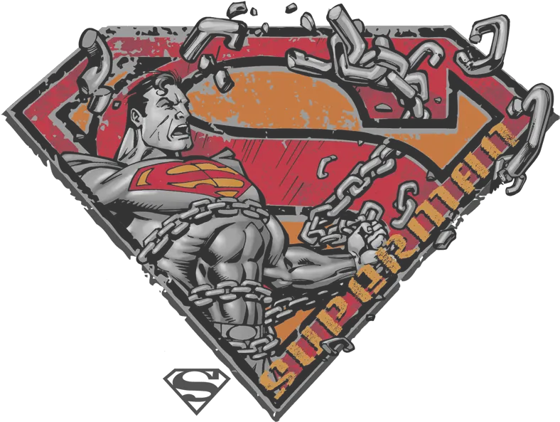 Superman Breaking Chain Logo Menu0027s Regular Fit T Shirt Superman Logo Png Breaking Chains Png