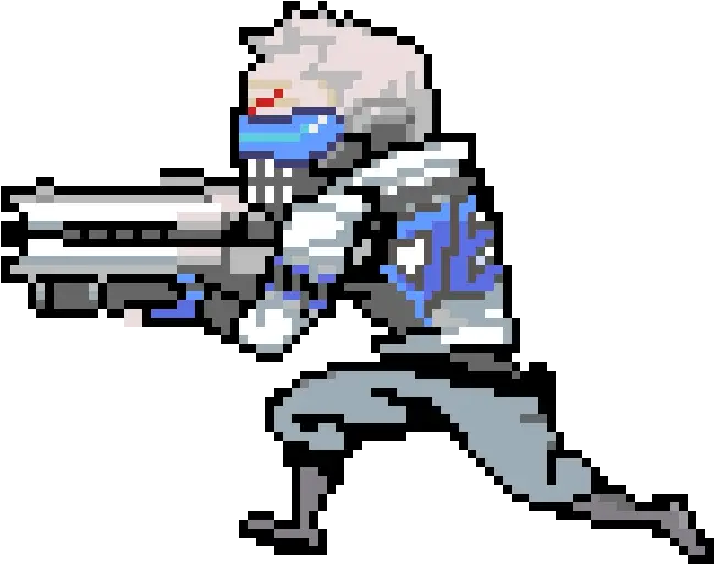 76 Bone Pixie Engine Overwatch Soldier 76 Pixel Spray Png Soldier 76 Png