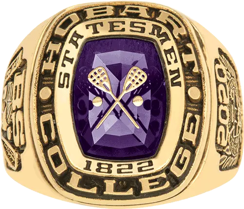 Hobart College Menu0027s Legend Ring Solid Png Omega Psi Phi Shield Png