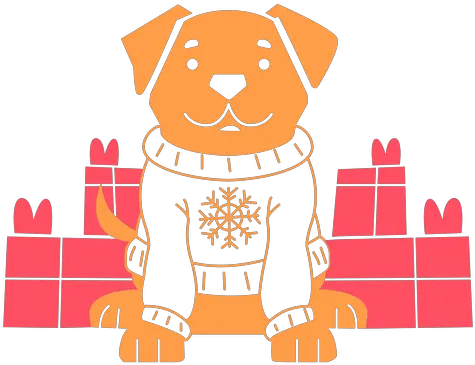 Dog Wearing Christmas Sweater Transparent Png U0026 Svg Vector Happy Christmas Sweater Png