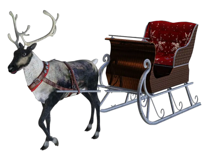 Santa Sleigh Transparent Santas Sleigh Png Santa Sleigh Transparent Background