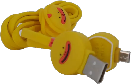 Icarer Family Emoji Adatkábel Microusb 1m Sárga Usb Cable Png Family Emoji Png