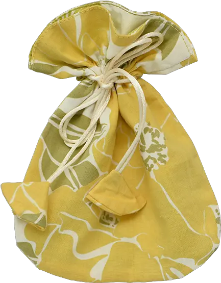 Rose Yellow Drawstring Bag Small Gift Wrapping Png Gift Bag Png