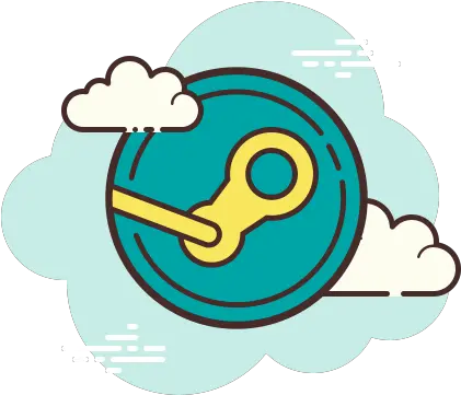 Steam Icon In Cloud Style Logo De Google Aesthetic Png Steam Logo Icon Png