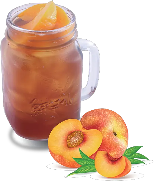 Download Hd Meet Fresh Milk Tea With Peach Iced Tea Png Boba Png