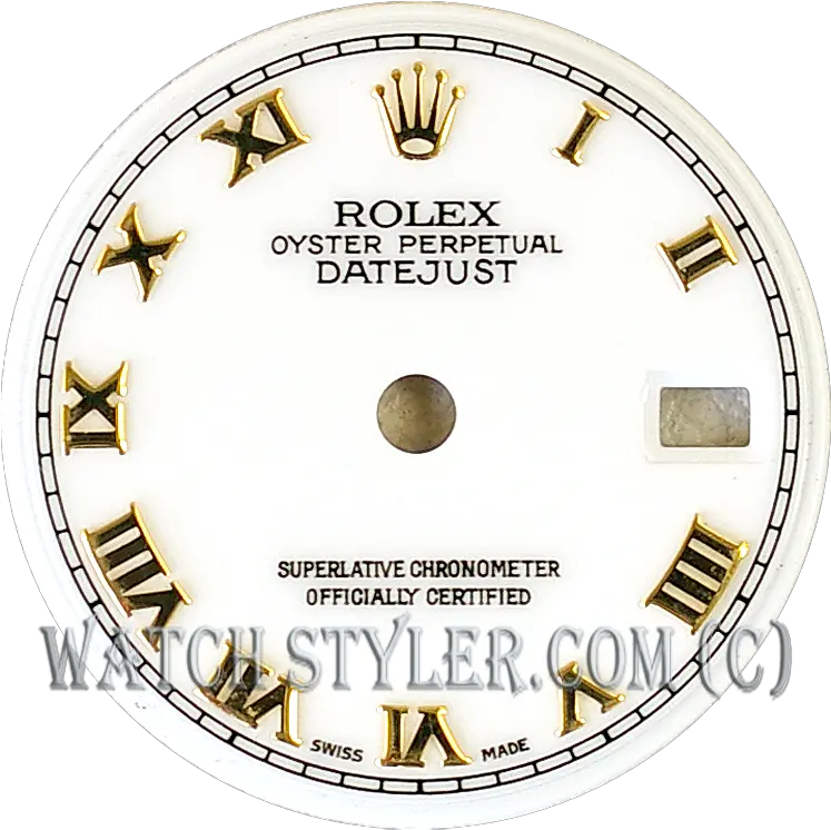 Authentic Rolex Ladiesu0027 Datejust White Dial With Roman Hour D Horloge Midi En Png Rolex Logo Png