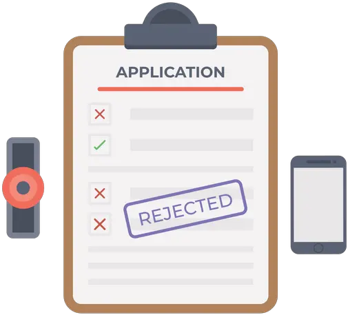 Application Rejected Icon Of Flat Style Available In Svg Application Rejected Icon Png Rejected Png