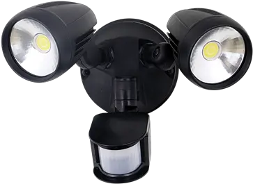 Muro Pro30s Twin Head 30w Led Spotlight With Sensor Trio Solar Lights Adelaide Png Spotlights Png